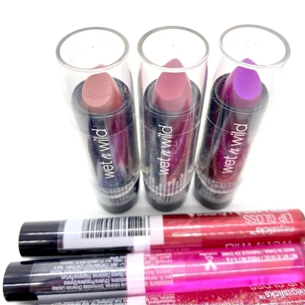 Wet n Wild Lipstick and Lip Gloss Bundle New